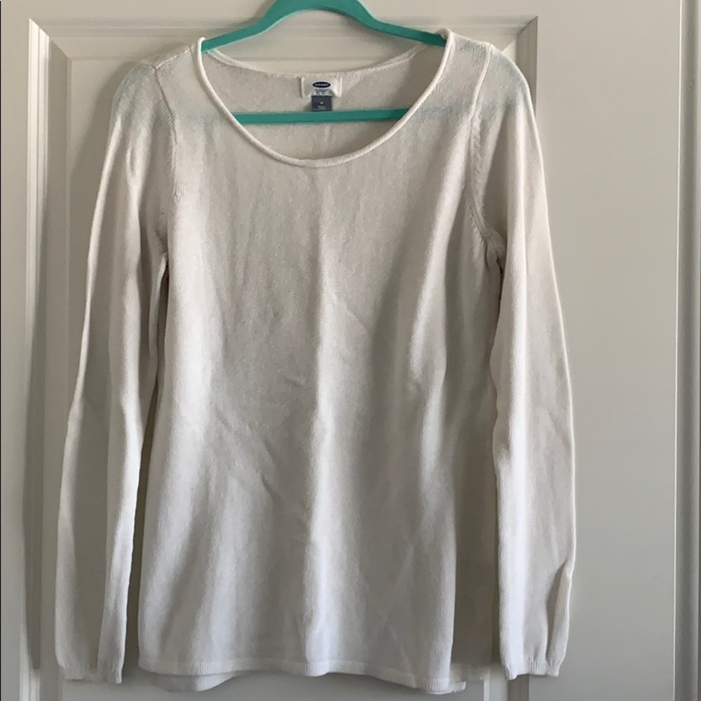 Old Navy White Pullover Sweater